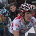 Andy Schleck at the finish of the second stage of the Tour de Suisse 2008